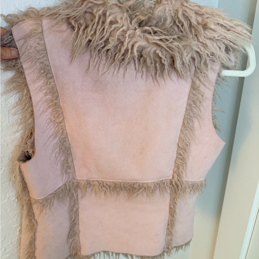 Bebe Faux Fur & Suede Vest – Size Small - Picture 3 of 5